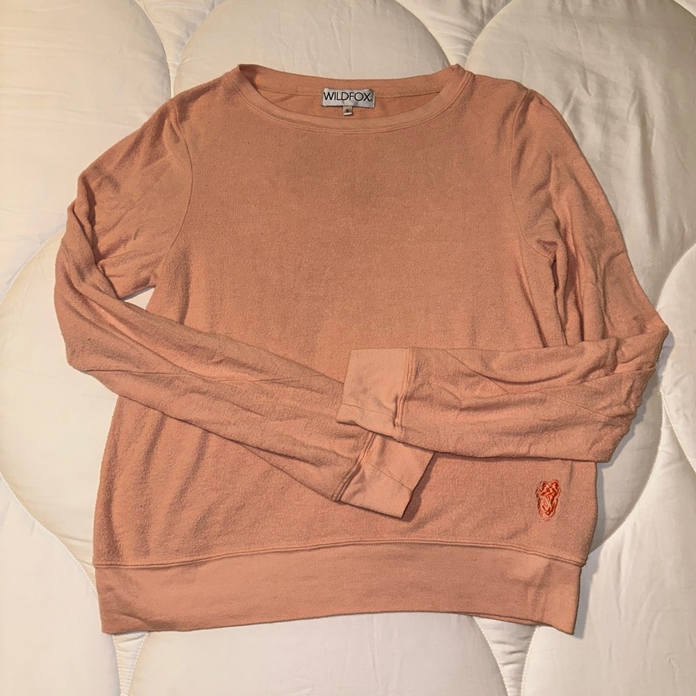 Wildfox Peach Baggy Beach Jumper